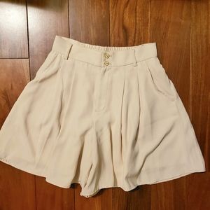 Cream Shorts